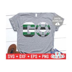 go distressed soccer ball svg - soccer cut file - svg - eps - dxf - png - ombre - grunge - silhouette - cricut - digital