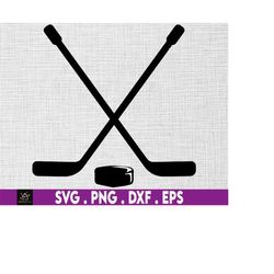 crossed hockey sticks & hockey puck svg, crossed hockey svg, hockey svg, hockey puck svg, hockey sticks and puck, hockey