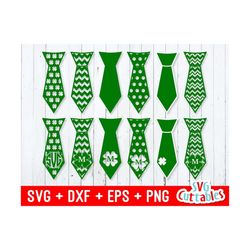 st. patrick's day svg - st. patrick's day tie - shamrock - svg - dxf - eps - tie cut file - silhouette - cricut cut file