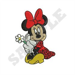 Minnie Mouse Spring Machine Embroidery