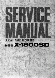 akai x-1800sd service & user manual x1800 sd 1800