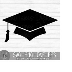 graduation cap - last day of school, graduate, senior - instant digital download - svg, png, dxf, and eps files included