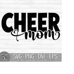 cheer mom  - instant digital download - svg, png, dxf, and eps files included! cheerleading, cheerleader mama