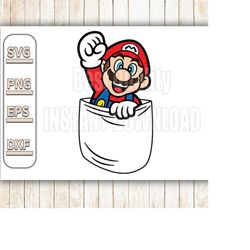 mario svg, layered svg, mario shirt svg, cut file cricut svg, png