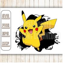 pikachu svg, pikachu face svg, pikachu eyes svg, pikachu dxf, pikachu clipart, pokemon svg, pokemon cut file