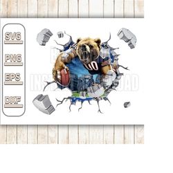 chicago bearss football svg png bundle, svg sports files, svg for cricut, clipart, football cut file, layered svg for cr