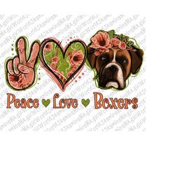 peace love boxer sublimation png digital download, boxer png, boxer png, peace love boxer sublimation download, boxer do