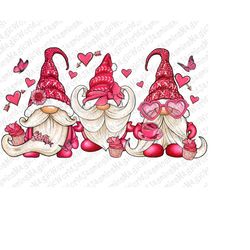 valentines day gnomes png sublimation design, valentine's day gnome png, valentines day png, gnome with heart png, love