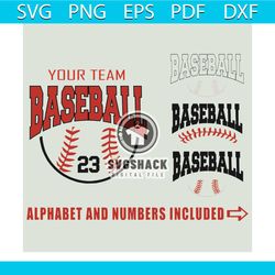 baseball bundle svg, baseball 23 svg, customized baseball svg, baseball shirt, baseball gift, baseball players, baseball