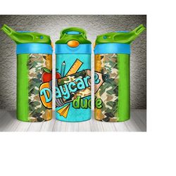 daycare dude kid's bottle png sublimation design, daycare png, daycare clipart, kids bottle png, western kids bottle png