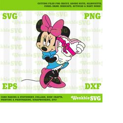 valentines minnie cutting file printable, svg file for cricut