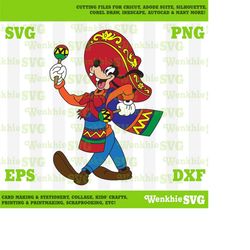 cinco de mayo goofy cutting file printable, svg file for cricut