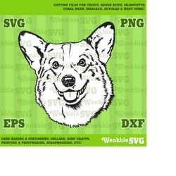 pembroke welsh corgi pet dog cutting file printable, svg file for cricut