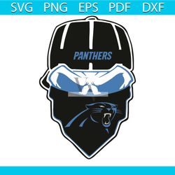 Carolina Panthers Ninja Face Svg, Sport Svg, Ninja Face Svg, Carolina Panthers Svg, Carolina Svg, Panthers Svg, Panthers