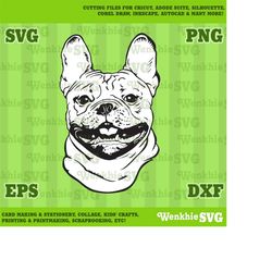 french bulldog pet dog cutting file printable, svg file for cricut
