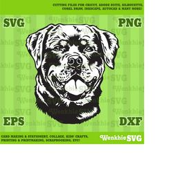 rottweiler pet dog cutting file printable, svg file for cricut