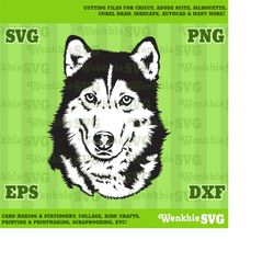 siberian husky pet dog cutting file printable, svg file for cricut