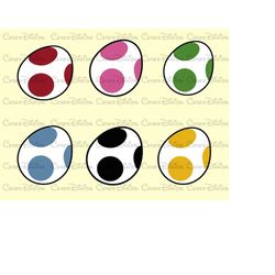 yoshi eggs svg,mario game svg, cute yoshi egg svg, digital clipart, svg, png, dxf, eps, pdf, jpg, yoshi svg file,yoshi e