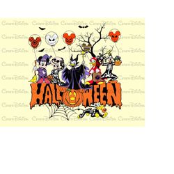 mickey halloween png, retro mickey spooky season, vintage mickey ears png, y2k mickey spooky season png, high quality,