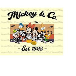 mickey & co halloween png, mickey halloween, spooky mickey halloween png, high quality halloween png,fast download png,h