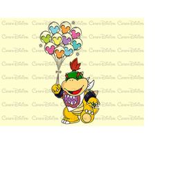 baby bowser mickey ballon png, bowser png,family vacation png,magical kingdom png, gift for kids,dragon shirt png,png fi