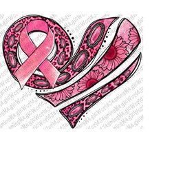 western breast cancer heart sublimation design,cancer awareness png, breast cancer png, cancer ribbon png, cancer png, i