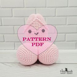 pink penis amigurumi crochet pattern