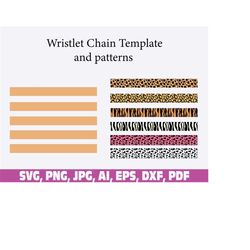 wristlet chain template, wrist key fob svg, wrist key fob chain template svg, wrist key fob chain patterns, keychan patt