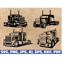 semi truck svg, truck svg, truck driver svg, truck clipart, 18 wheeler svg, trucker svg, big truck svg, truck png, 22 wh