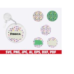 pills keychain svg, keychain pills svg, key ring pattern, key ring svg, round pattern svg, keyring svg, medical patterns