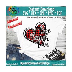 Valentines Day SVG, Live Laugh Love Svg, Valentine, Happy Valentines Day, Sublimation, SVG for Cricut, Digital Download