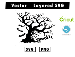 spooky halloween svg and png files for cricut machine , anime svg , manga svg , goku svg