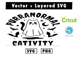 halloween purranormal catvity svg and png files for cricut machine , anime svg , manga svg , goku svg