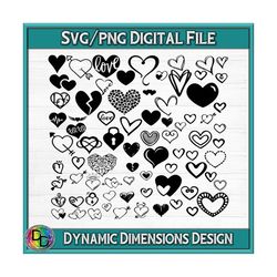 Heart svg, Heart clipart, Distressed heart SVG, DXF, heart png, jpg digital cut files for Silhouette Cricut , heart