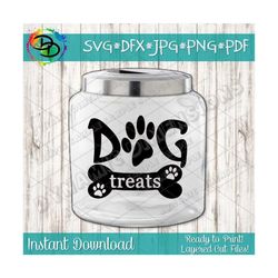 dog treat jar designs, dog svg, dog treat svg, dog decal, dog sticker, decal, wall art cut files silhouette studio cricu