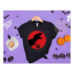 funny halloween t-rex  shirt, trick rawr treat tee, cute spooky saurus rex t shirt, halloween costume shirt, t-rex  hall