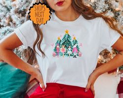 nutcracker christmas shirt, nutcracker tree t-shirt, women's christmas shirt, holiday clothing, nutcracker xmas shirt, n