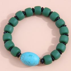 Bracelets a la mode pour femmes, pierres turquoises, perles, plusieurs couleurs, bijoux, cadeau