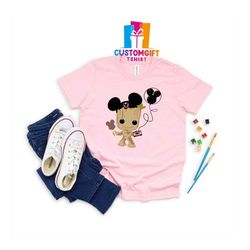 baby groot t-shirt, disney shirt, mickey ears shirt, balloons shirt, baby shirt, disney vacation shirt, family shirt, ki