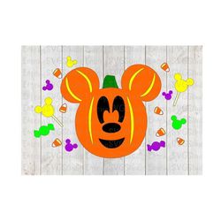 svg dxf jpeg pdf for mickey halloween trick or treat candy