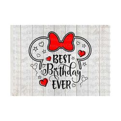 svg dxf png eps pdf  best birthday ever minnie