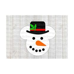 svg file for snowman mickey