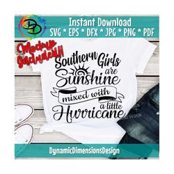 southern svg, sunshine mixed with a little hurricane svg, southern sassy svg, design cut file for cricut explore svg, si