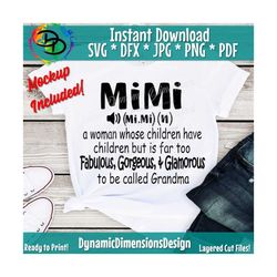 mimi svg, grandma svg, mimi shirt svg, mimi noun, mom svg, mothers day, gift for her, grandmother svg, cricut svg, silho