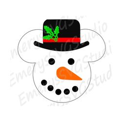svg file for snowman mickey