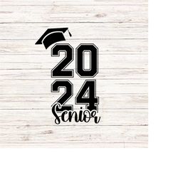 Senior 2024 SVG/PNG, Graduation svg, Class of 2024 svg, Senior Twenty Four svg, Senior Retro svg