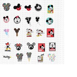 2023 best seller bundle, 25 svg and png, mickey, minnie, family trip, silhouette, cricut, vinyl cut files, vinyl decal,