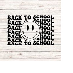 back to school svg/png schools back in svg first day of school svg retro wavy words svg teacher svg