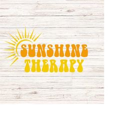 sunshine therapy svg/png summer time svg lake vibes svg beach vibes svg vacation svg