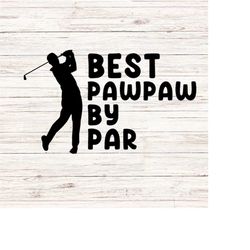 best pawpaw by par svg/png grandpa svg golfing svg fathers day svg golfer svg golf dad svg